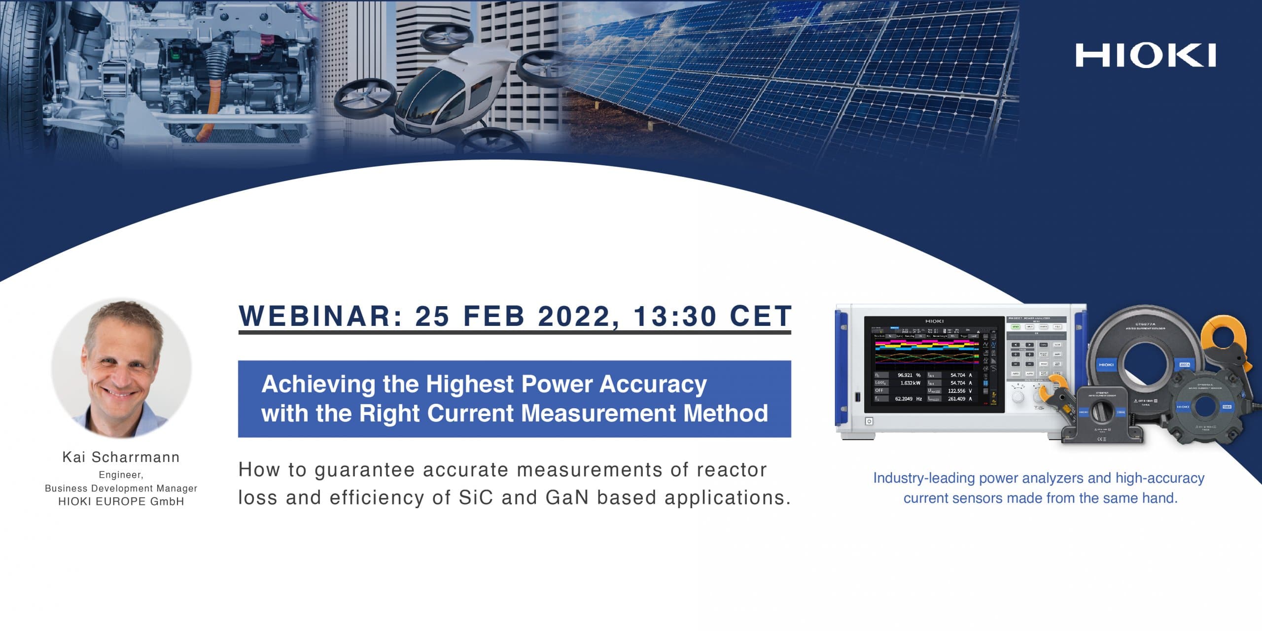 Webinar “Raggiungere la massima precisione nelle misure di potenza con il corretto metodo di misurazione della corrente”